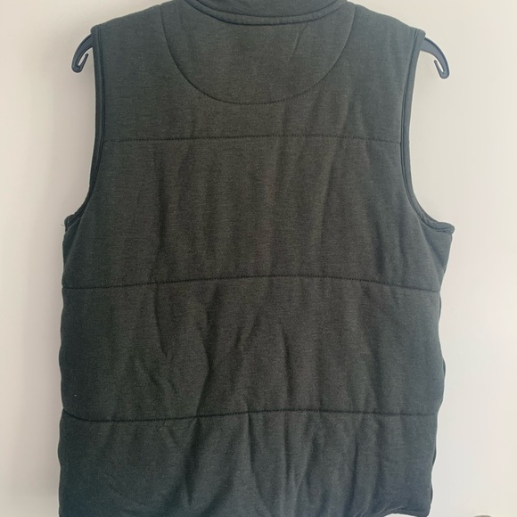 Thread & Supply Green Quilted Vest with Elastic Armholes - Picture 2 of 4